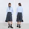 LILY Solid Color Velvet Five Quarter Pants Casual Pants