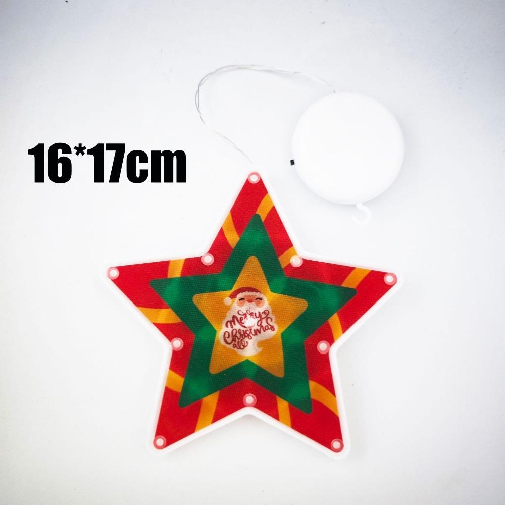 Snowman Shaped Window Hanging Light PVC Xmas Color Lamp New LED Sucker Light