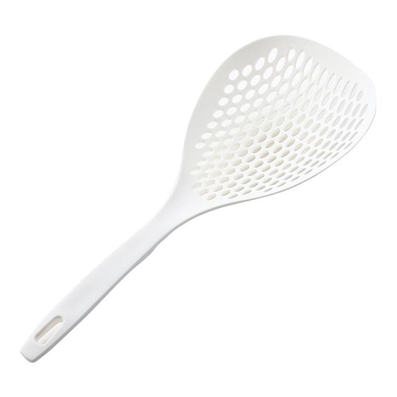 Plastic Skimmer Spoon With Handle Food Drain Shovel For Kitchen Cooking