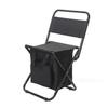 Portable Folding Chair With Cooler Bag Waterproof Outdoor Camping Backpacking Beach Picnic Fishing Collapsible Stool Seat