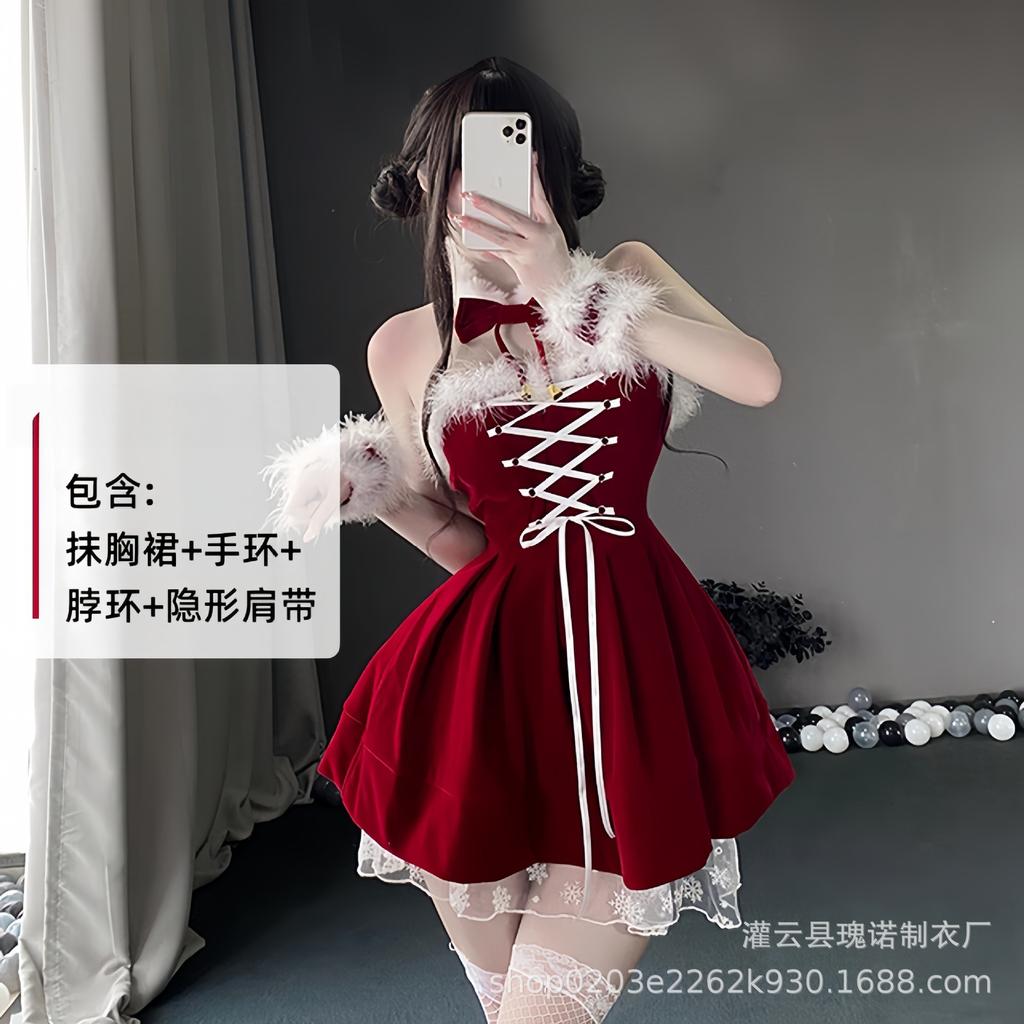 A variety of New Year's Eve plus-size Christmas clothing collection, New Year's robe, sexy underwear, autumn and winter flirting, fun bunny girl st