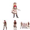 Stylish Denim Cowboy Costume For Kids And Adults Featuring Japanese Anime Theme