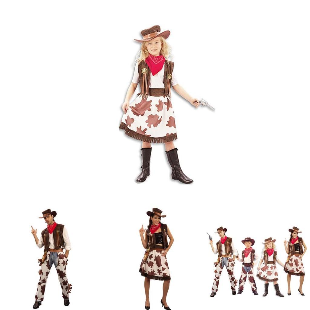 Stylish Denim Cowboy Costume For Kids And Adults Featuring Japanese Anime Theme
