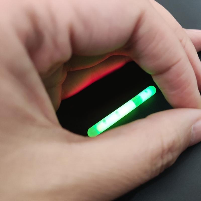 Fishing Glow Sticks for Bobbers Bells-Night Fishing Rod Light Fluorescent Green-Rod Tip Glow Sticks Fishing Accessories