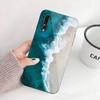 Синий морской волновой пляжный чехол для телефона Huawei P50 P40 P30 P20 Pro Mate 40 30 20 Pro Nova 9 8 7 PC стеклянный чехол для телефона