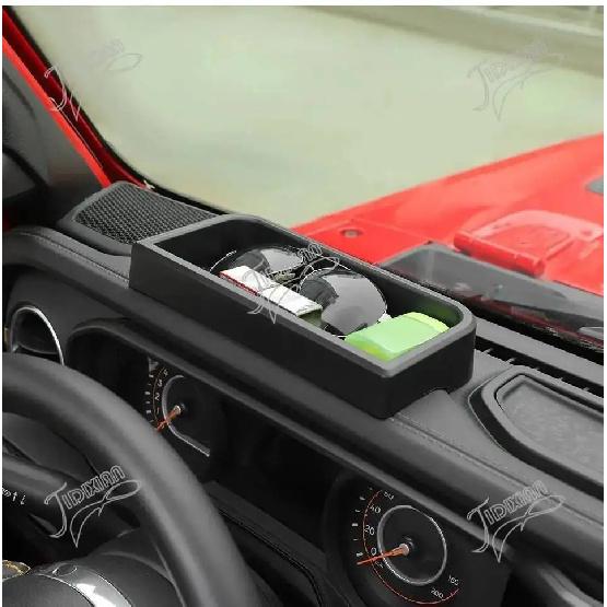JIDIXIAN Fit for Jeep Wrangler JL for Gladiator JT 2024 2025 2026 Car Center Console Storage Box Interior Accessories