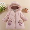 Infants Winter Clothing Velvet Thickened Fashion Cotton Coats for Baby Girls 1 To 4 Years Old Children Down Jacket Outerwear