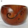 Деревянная шерстяная чаша Круглая деревянная чаша ручной работы