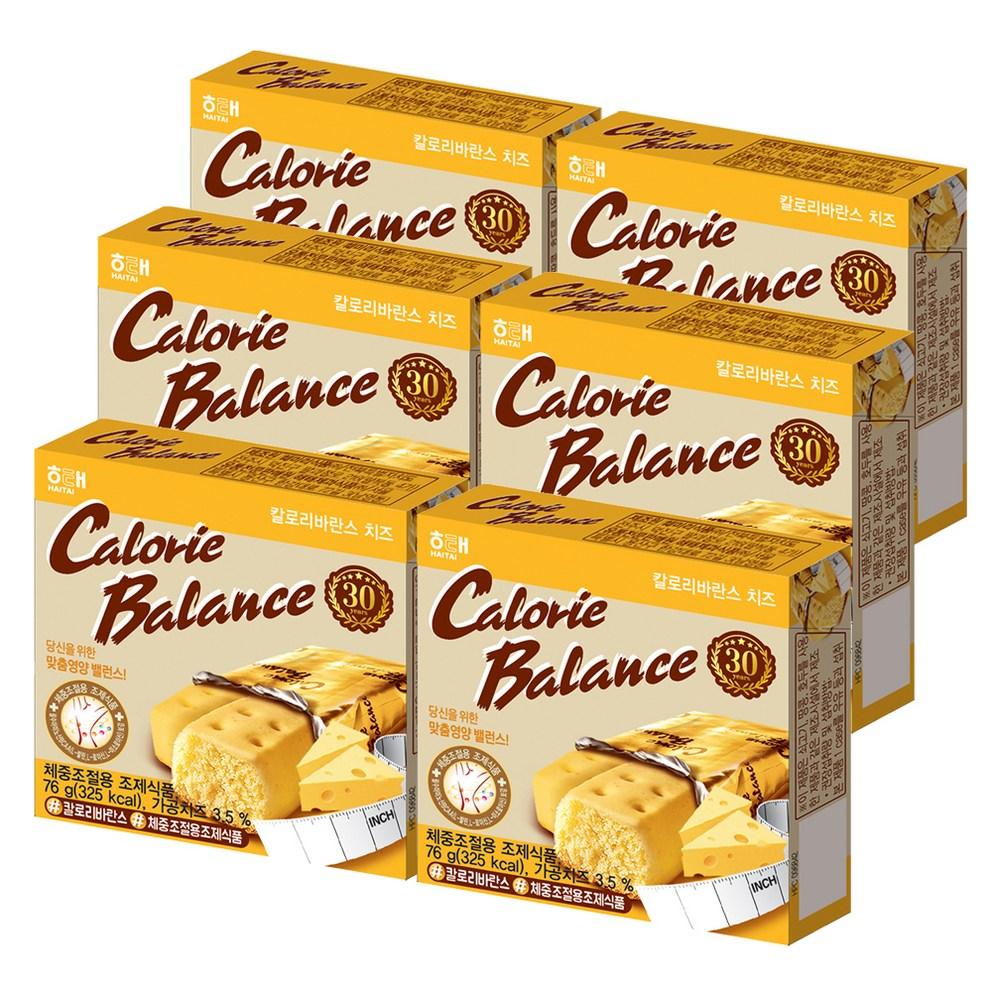 Снековые батончики Haitai Calorie Balance со вкусом сыра, 76 г x 6 шт.