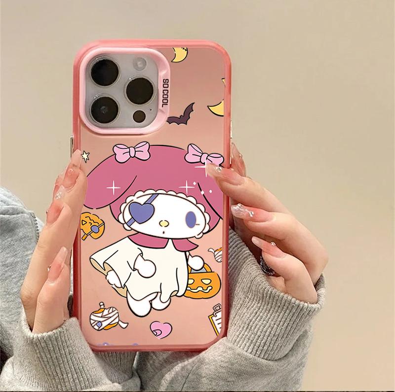 Colorful Kuromi Melody Case For Iphone 17 Pro Max 17 Air 16 15 14 11 12 13 Pro Max 16 Plus 16e 13 Mini Cinnamoroll Hard Cover