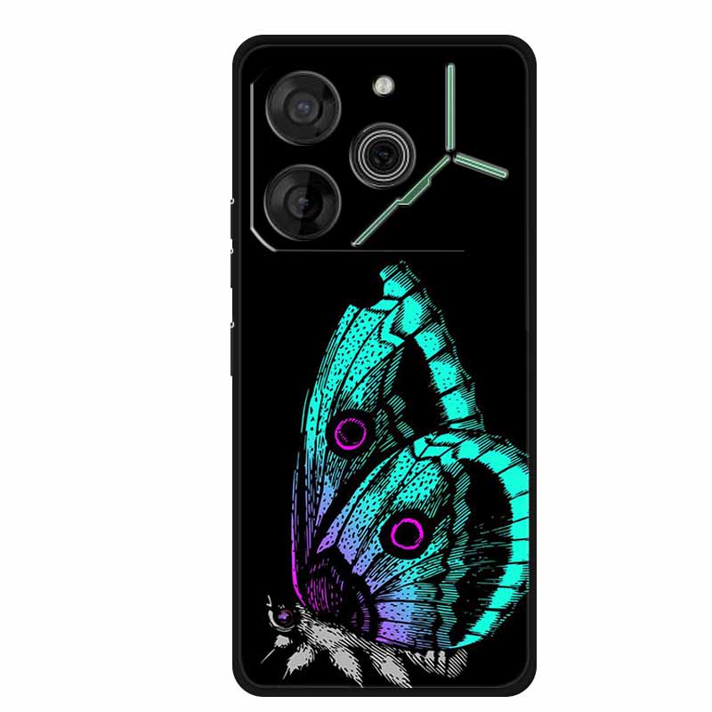 Для Tecno Pova 6 Чехол Роскошный ТПУ Мягкий Силикон Чехлы для Телефона Задняя Крышка для Tecno Pova6 2024 6.78" Ударопрочный Любовь Новый Милый Чехол