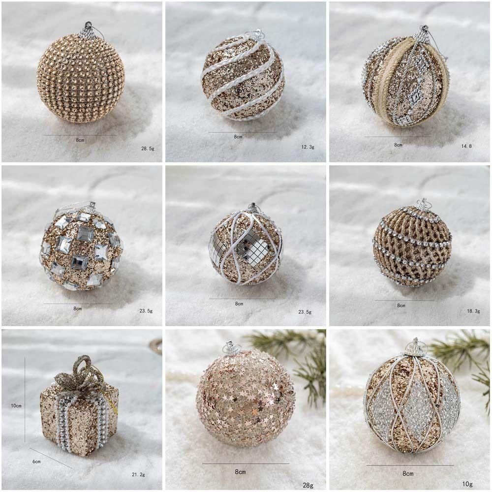 Foams Christmas Decor 8cm Christmas Tree Pendant Hanging Ornaments Christmas Party Supplies