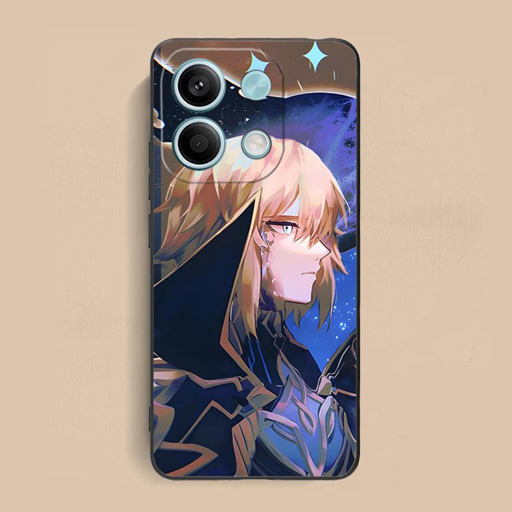 Game GI Dainsleif Phone Case for Xiaomi Redmi Note 14 13 12 11 S Pro Plus 4G 5G Soft TPU Shockproof Cover