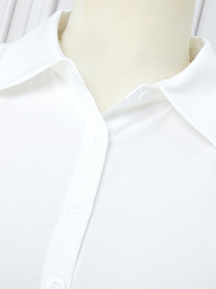 ZANZEA Women Vintage V-Neck 3/4 Sleeve Belt Waist A-Line Dresses