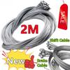 1/3pcs 2M MTB Bicycle Brake Line Bicycle Speed Line Fixed Gear Shifter Gear Brake Cable Set Core Inner Wire MTB Bike