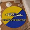 Ravens Team Spirit Round mat, Anti-slip Circle Carpet Chair rug For livingroom,Bedroom, doormat home decor Gift Christmas Gifts