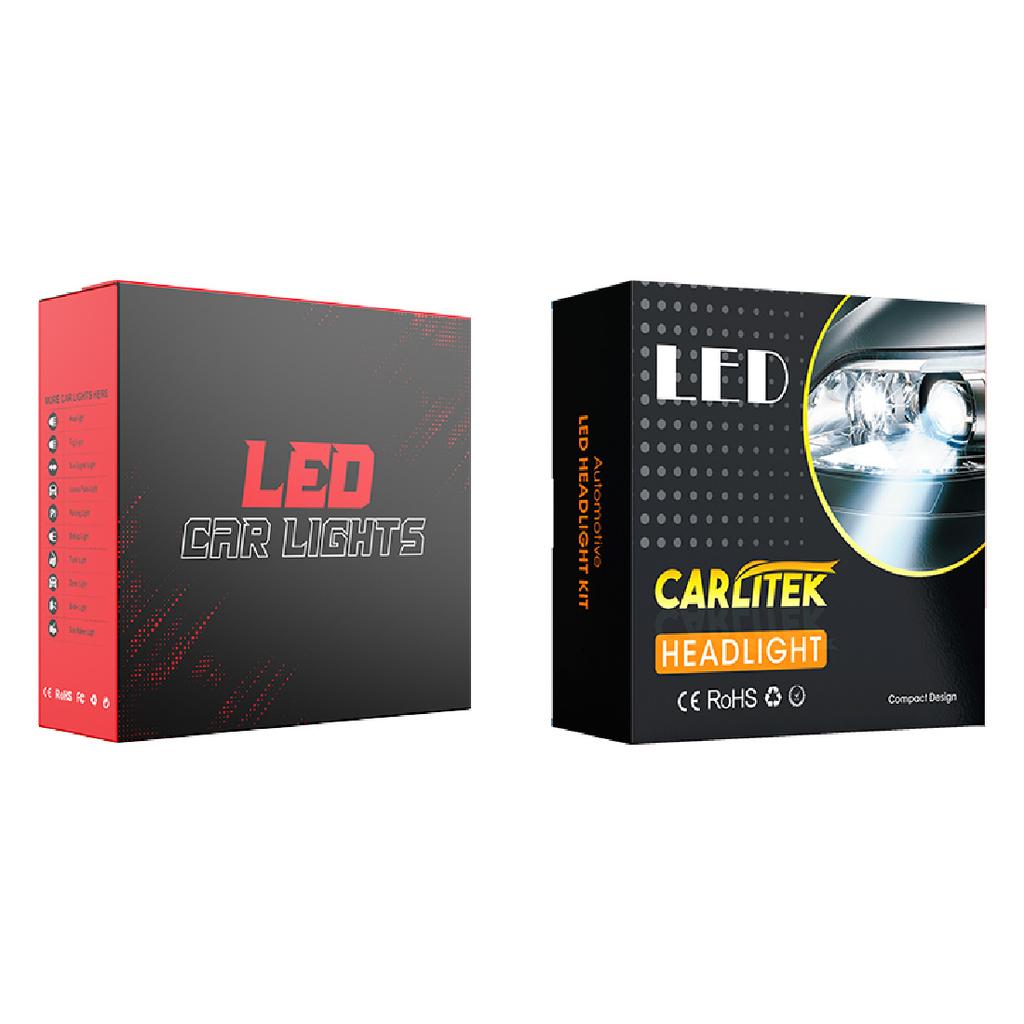 Fanless H1 H7 H4 LED Headlight Bulbs 5000000LM 6000K 4800W 16PCS 7535 CSP High Low Beam Turbo Auto Light 1:1 Mini +800% Bright Bulbs 7
