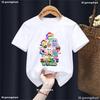 2025 New Dandys World T-Shirt Summer Round Neck Cartoon Game Boys/Girls T Shirts Kids Short Sleeve Tees Boys Girls Anime Tops