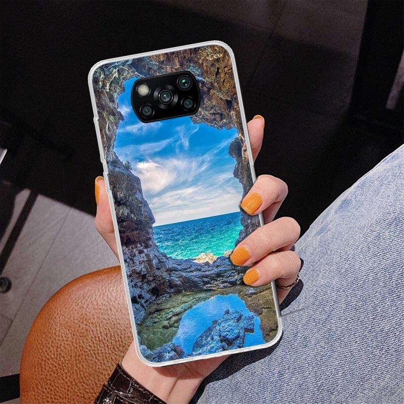 Summer Beach Sunset Sea Palm Tree Phone Case For Xiaomi Poco X7 X6 X5 Pro F7 Ultra Redmi 15C 15 13C 13 12C 12 10 10A 10C 9 9A 9C