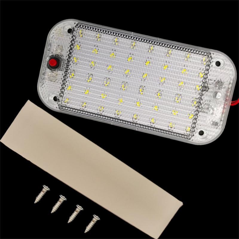 48 LED Panel Light Car Interior Reading Lamp High Brightness Cabin Lights for Truck RV Boats Lights 12V-85V