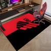 Red And Black Sport Emblem Printed Area Rug for Office, Chair Rug, Decorative Carpet Floor Mat, Large Size Fan gifts Christmas gifts
