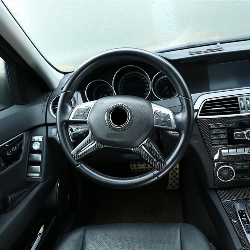 Для Mercedes Benz C Class W204 C180 C200 2011-2013 Автомобильное украшение на руль E ML GL Class W212 X166