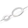 [L7430] - Silver Bracelet 'Sissi' Silver White (rhodium-plated) - 25x10 Mm