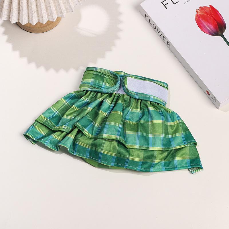 Клетчатые физиологические штаны для домашних животных - защитные подгузники, которые можно стирать, для маленьких собак породы бишон фризе