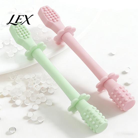 Infant Soothing Chew Toy Baby Silicone Teething Toy, Food-Grade Bite Soother for Gum Newborn Essentials Relief, Anti-Finger Biting Stick, Sensory