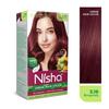 Краска для волос Nisha Creme Бордовая 60 г + 60 мл Стойкая Седина Без Аммиака Натуральный Экстракт Хны