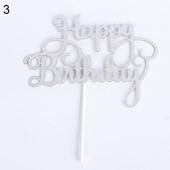 1 шт. С днем рождения, десертный топпер для торта, вставная карточка, сувениры для вечеринки, украшение