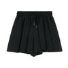 Korean High-Waist Cotton A-Line Shorts for Women - Summer Slim Fit, Loose Sports Wide-Leg Design