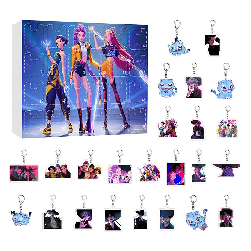 Календарь Адвента для охотников, Календарь обратного отсчета в виде брелока с 24 игрушками-брелоками, подарки, украшения, календарь Адвента