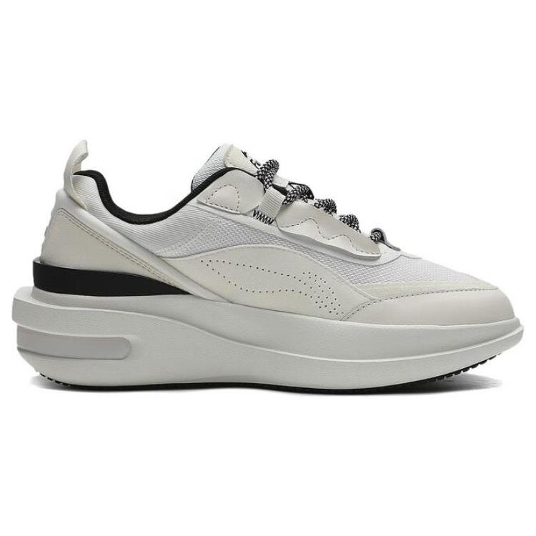 Li Ning Future R1 Износостойкие Дышащие Низкие Кеды для Скейтборда Женские Бело-Серые AGLT016-2