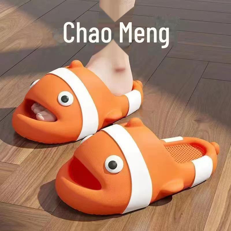 «Женские тапочки с симпатичным мультяшным рисунком, нескользящие, для лета, для дома и улицы, с супермягкой подошвой»