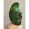 1 шт. Зеленая маска черепа зомби, маска на Хэллоуин, макет сцены дома с привидениями, страшный и жуткий реквизит для переодевания