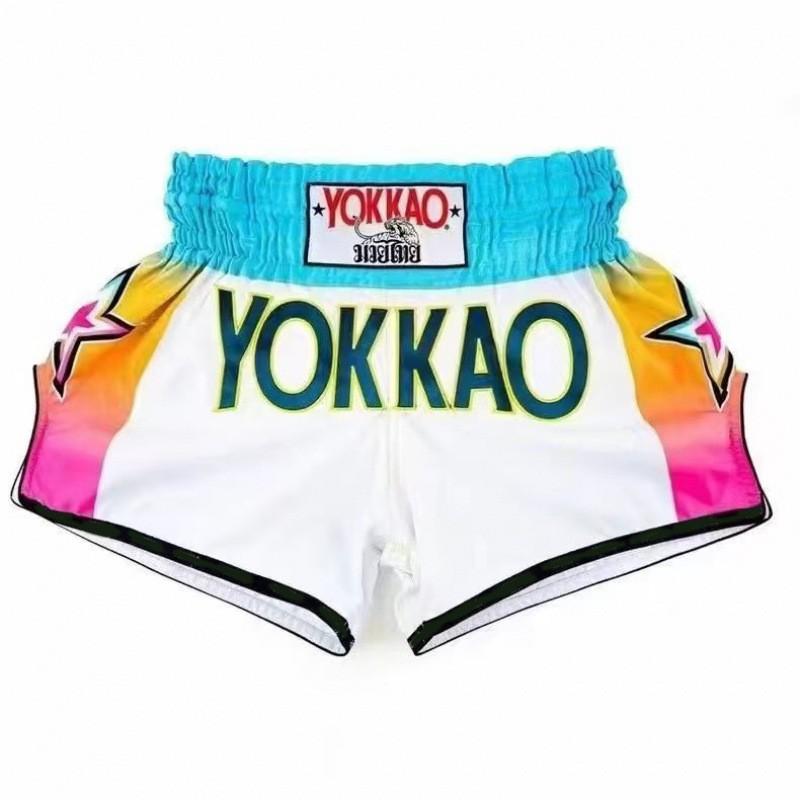 Muay Thai Shorts Kickboxing Pants MMA Training Men Women Boxing Fighting Grappling