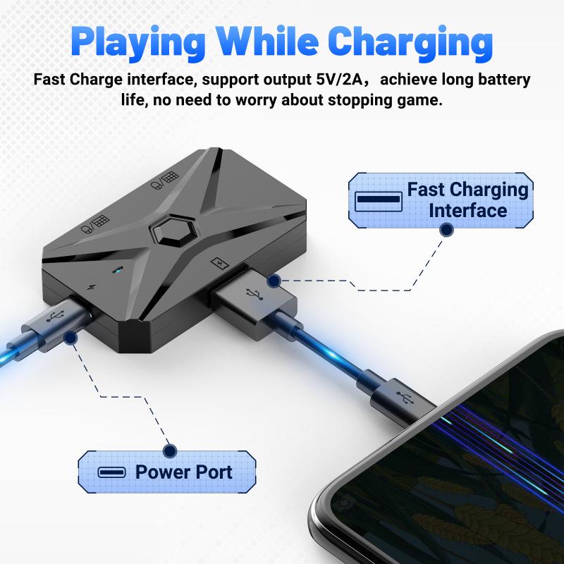 Gaming Mobile Keyboard & Mouse Adapter for PUBG