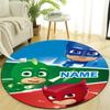 Personalized P-PJ Marks Round Chair Office Rug - Perfect for Mat, Office Chair & More - Ideal Gift for Birthdays and Holidays
