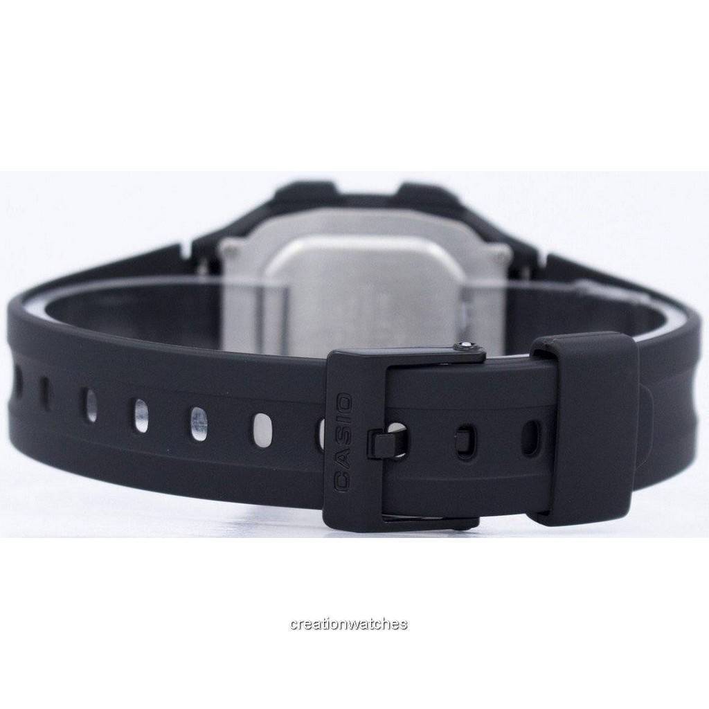 Casio Digital 5 Alarms Dual Time Illuminator F-201WA-1ADF F201WA-1ADF Mens Watch