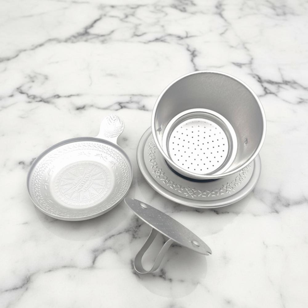 Aluminum Vietnamese Coffee Filter Vintage Coffee Drip Cup Easy To Clean Coffee Making Pot Office