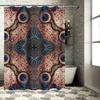 Kaleidoscopic Shower Curtain Unique Pattern Bath Decor for a Luxurious Touch in Your Bathroom! Pink Blue White Green 3D Printed