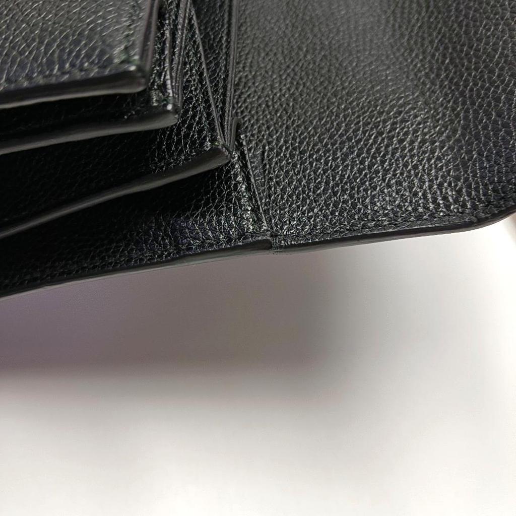 [Pre-Owned] Zumi Metal Double G Buckle Grain Leather Crossbody Shoulder Bag - Excellent #16WE72O