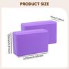 2 Pieces Yoga Blocks EVA Foam Anti Slip Soft Exercise Accessories for Gym Stretching