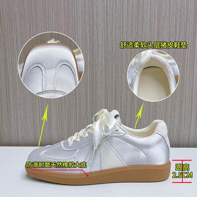 Обувь Dexun 2025 весна новая мода мягкая подошва квадратный носок белая обувь балетки повседневные универсальные женские туфли