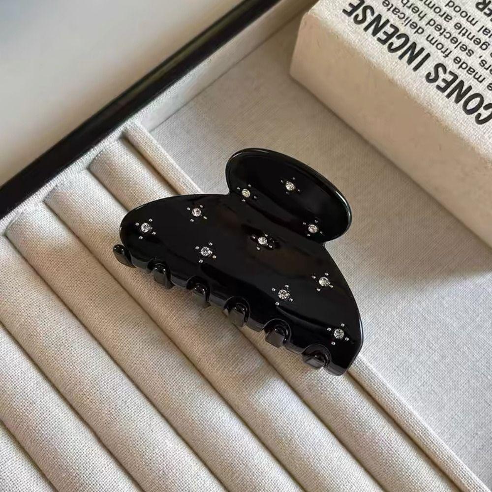 Прозрачная ацетатная заколка для волос со стразами, заколка для волос со стразами в виде бабочки, женская