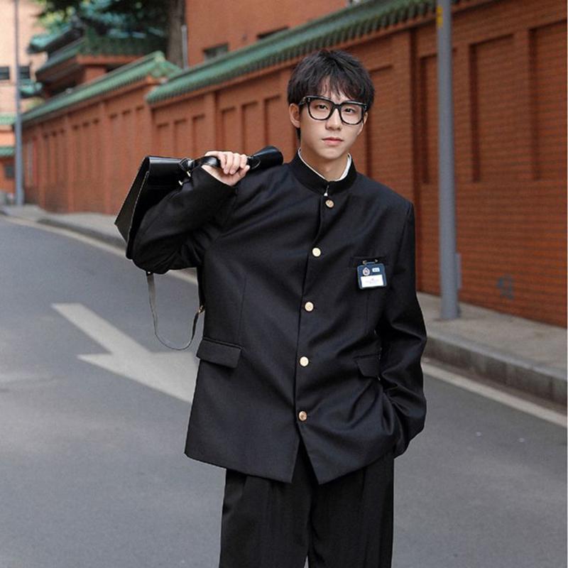 Школьные блейзеры Dk Мужская уличная мода Сочетающиеся