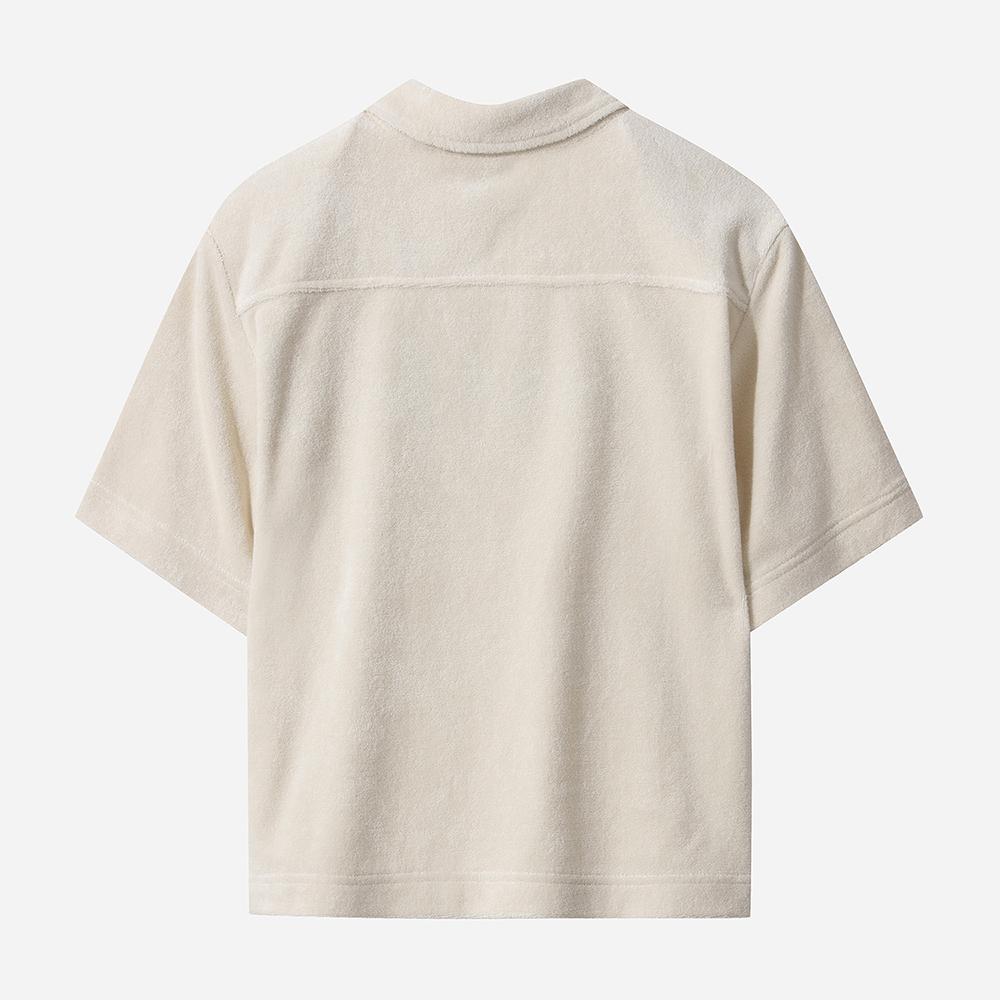DOD Terry Up Collar T-Shirt For Women (Ivory)