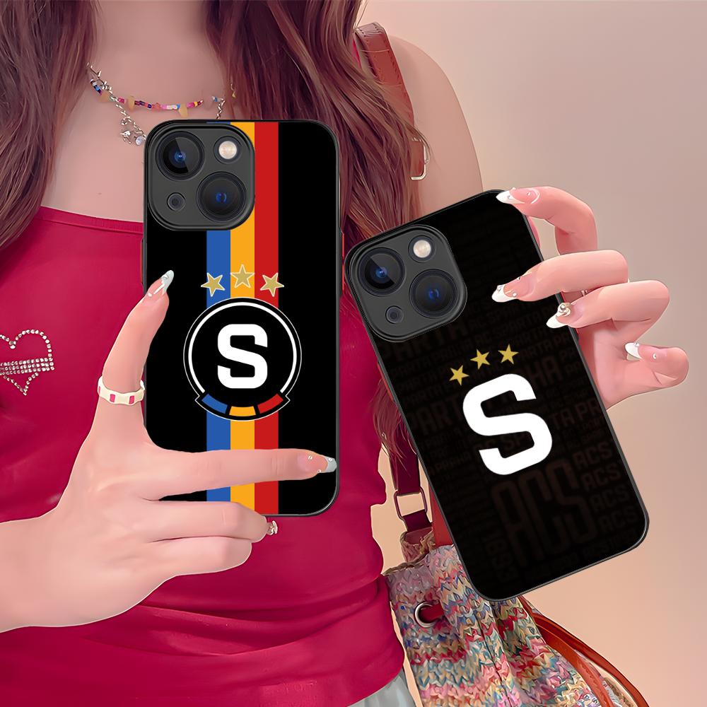 Чехол для мобильного телефона FC Sparta Praha для iPhone 16 15 14 13 12 11 X XR XS 8 7 Pro Max Plus Mini Цветной Силиконовый Защитный Чехол