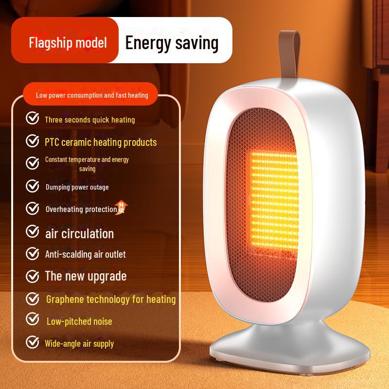Стильный настольный обогреватель 2025 года: Вентилятор быстрого нагрева для дома, офиса или общежития